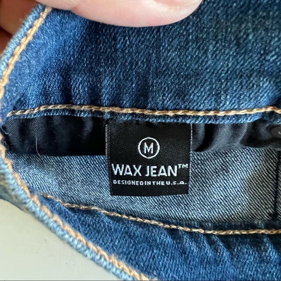 Wax Jean Denim Skirt with Front Button. Size Medium - Picture 7 of 7